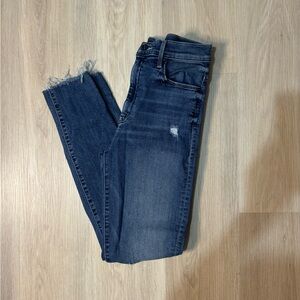 Mother Swooner Ankle Fray Jeans